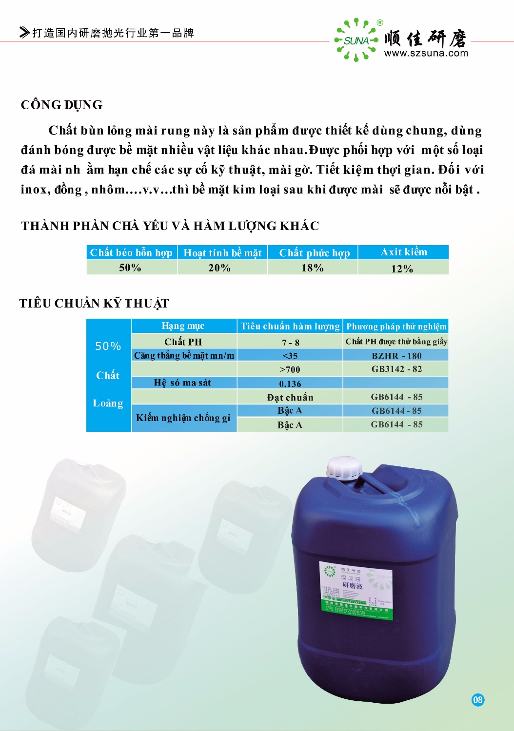 Chất Bùn Lỏng Mài Rung